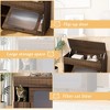 Cat Litter Box Enclosure, Hidden Litter Box Furniture Cabinet, Cat House Side End Table with Scratching Pad, Cat Washroom Indoor Fit Most Litter Box - 4 of 4