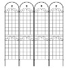 Lorna 2Pack/4Pack 86.7''x19.7''Metal Garden Trelli, Flower Support Tiered Planters for Climbing Plants, Patio Outdoor Furniture - The Pop Home - 2 of 4
