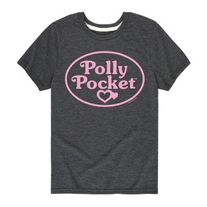 Boys' - Polly Pocket - Polly Pocket Pink Logo Short Sleeve Graphic T-Shirt - 1 of 4
