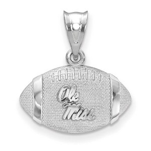Black Bow Jewelry Sterling Silver Mississippi Rebels NCAA Pendant - 1 of 3