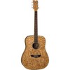 Dean AXS Dreadnought Quilt Acoustic Guitar Natural - image 3 of 4