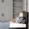 Whizmax Bed Frame Faux Leather Upholstered Platform Bed with Button Tufted and Adjustable Headboard Wooden Slat Support - 4 of 4