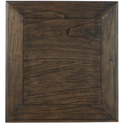 Beige Rectangular Wood End Table with Storage Drawer