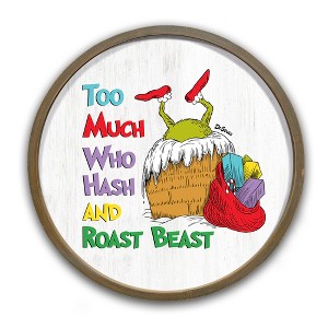 Creative Products The Grinch Too Much Hash and Roast Beast 20 x 20 Dr. Seuss Brown Framed Print - 1 of 1