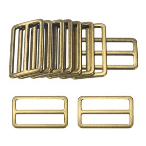 Unique Bargains Zinc Alloy Durable Multipurpose Tri Glide Metal Buckles for Bags 10 Pcs - 1 of 4