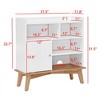 31.5" Buffet Sideboard Cabinet with Storage, Wood Coffee Bar Cabinet, Kitchen Buffet Storage Cabinet, Accent Floor Cabinet for Kitchen Living Room - 4 of 4