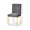 Meridian Furniture,Opal Velvet Dining Chair, Set of 2 - 4 of 4