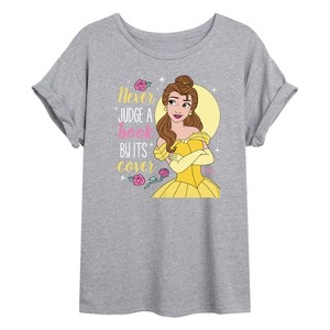 Women's - Disney - Belle Oversized Graphic T-Shirt - 1 of 4