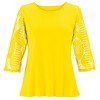 Collections Etc Lace Sleeved Top - 2 of 4