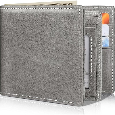 Paaaawaters Mens Wallet Genuine Leather Bifold RFID Blocking Wallet for Men