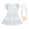 Derek Heart Little Girls Printed Tiered Dress, Blue Multi - 2 of 4