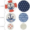 Big Dot of Happiness Ahoy - Nautical - Baby Shower or Birthday Party Giant Circle Confetti - Party Decorations - Large Confetti 27 Count - 2 of 4