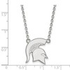 Black Bow Jewelry Sterling Silver Michigan State Spartans NCAA Necklace 18 Inch - 2 of 4