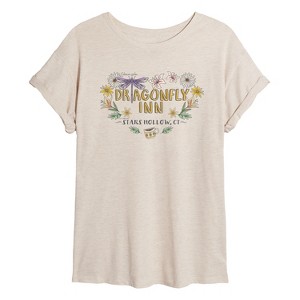 Women's - Gilmore Girls - Dragonfly Inn Oversized Graphic T-Shirt - 1 of 4