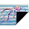 Stupell Industries Brushstroke Octopus on Stripes Printed Outdoor Door Mat, design by Paul Brent, 18"x30" - 2 of 4