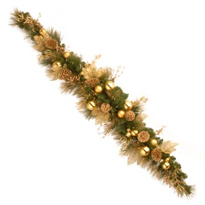 National Tree Company 6 ft. Decorative Collection Elegance Swag with Clear Lights - 1 of 3