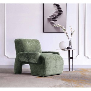 Manhattan Comfort Verandah Modern Chenille Upholstered Accent Chair - 1 of 4