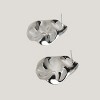 Women's Sculptural Hammered Disc Stud Earrings - Cupshe - image 3 of 4