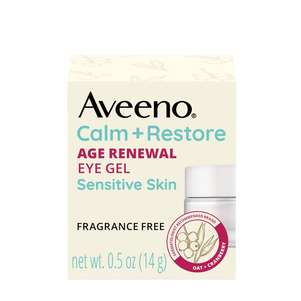 Photos - Eyeshadow Aveeno Calm + Restore Age Renewal Under Eye Cream - 0.5 oz 