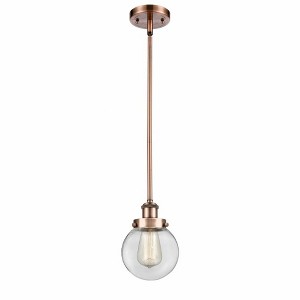 Beacon - 1 Light Stem Hung Mini Pendant In Modern Style-9 Inches Tall and 6 Inches Wide - 1 of 1