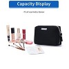 Narwey Small Makeup Bag for Purse Mini Cosmetic Bag Travel Makeup Pouch Zipper Pouch - 2 of 3
