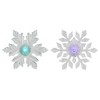 Northlight LED Lighted Icy Crystal Snowflake Christmas Window Decorations - 5.5" - Set of 2 - image 2 of 4