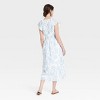 Women's Short Sleeve Smocked Midi A-Line Dress - Universal Thread™ - 2 of 3