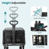 DOMETOUR Folding Wagon Cart with Wheels,  Foldable Grocery Cart,Large,black - 4 of 4
