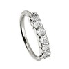Jewelry Avalanche Unisex 20G 14K Gold Nose Hoop Ring with Diamonds, 6mm Twist-open Nose Ring - 2 of 4