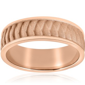 Pompeii3 6mm Men's 14k Gold or Platinum Wedding Band - 1 of 4