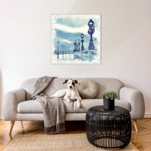 Amanti Art Paris in Blue II by Noah Bay Framed Canvas Wall Art Print - 1 of 4