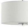 15" Marc Metal/Linen LED Semi-Flush Mount Chrome - JONATHAN Y: ETL Listed, 2-Light Fixture - 3 of 4