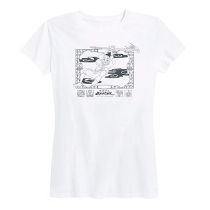 Women's - Avatar: The Last Airbender - Aang Happy Flying Short Sleeve Graphic T-Shirt - 1 of 4