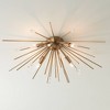 Possini Euro Design Janae Modern Ceiling Light Flush Mount Fixture 29" Wide Plated Antique Gold Sputnik 4-Light Clear Crystal for Bedroom Living Room - 2 of 4
