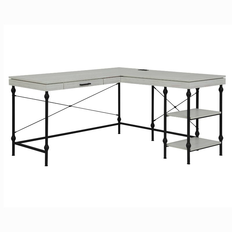 59" Gulnora L Shaped Desk with USB Power Ports - HOMES: Inside + Out, 1 of 10