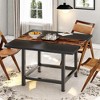 NicBex 39.37" Square Dining Table Modern Center Table with Wood Tabletop for Living Room & Office - 4 of 4