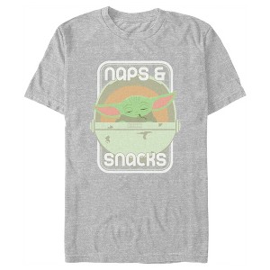 Men's Star Wars: The Mandalorian Grogu Naps & Snacks T-Shirt - 1 of 4