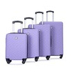 4 Piece Luggage Set,16/20/24/28Inch ABS Lightweight Suitcase With Spinner Wheel,Checked Luggage With TSA Lock,Carry On Suitcase-Cuddlewood - 3 of 4