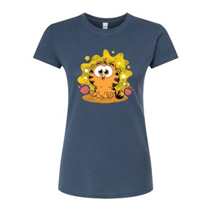 Women's - Garfield - Baby Garfield Paws And Stars Fitted Graphic T-Shirt - 1 of 3