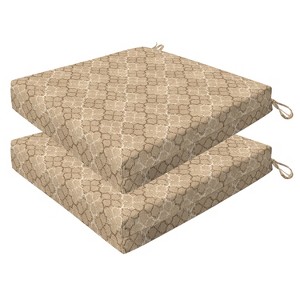 Honeycomb Outdoor Premium Dining Seat Cushion  (2-Pack) - 1 of 4