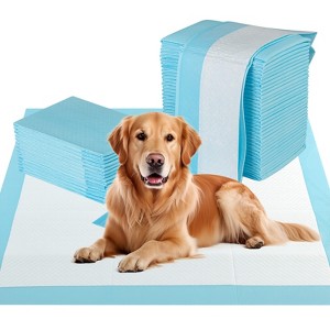 Tangkula 36"x 36"(100 Counts) Dog Potty Training Pads Puppy Pee Pads w/ Quick-Drying - 1 of 4