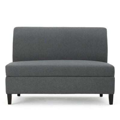 Tovah Storage Loveseat Charcoal - Christopher Knight Home