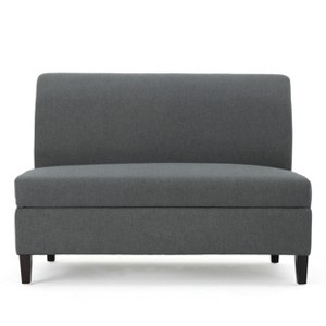 Tovah Storage Loveseat Charcoal - Christopher Knight Home, Grey