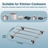 Itopfox 4Pcs Stainless Steel Trivet for Hot Dishes, Lightweight Metal Trivets for Hot Pots & Pans, Heat Resistant Mats for Countertop Cooling Cooking - 3 of 4