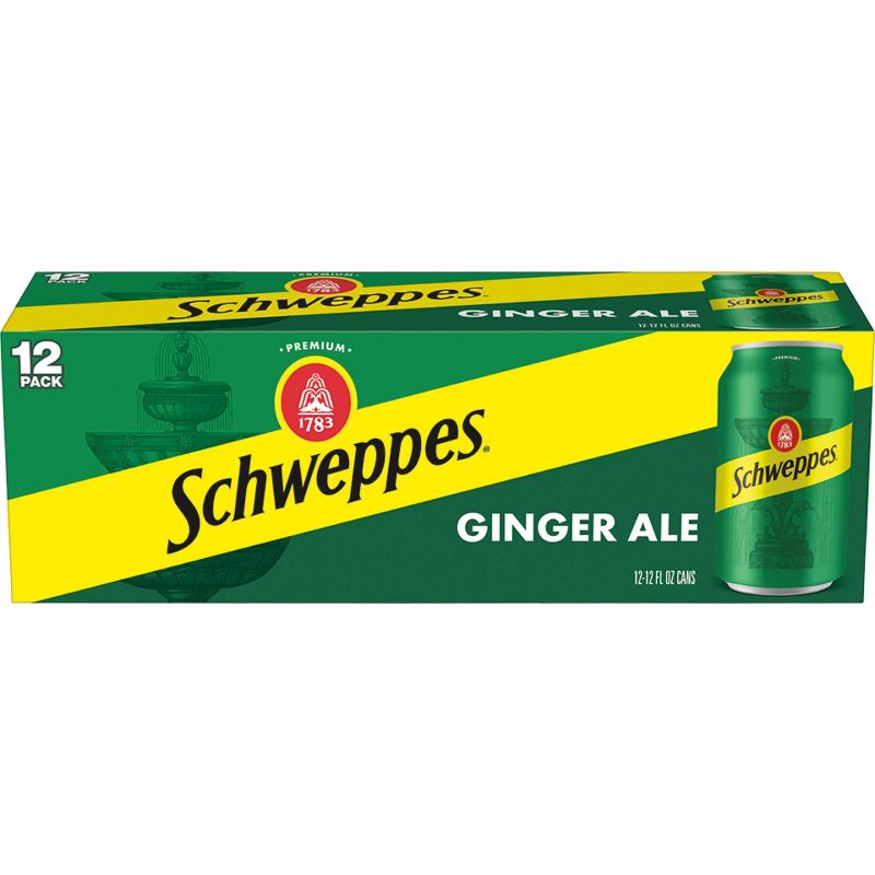 Schweppes Ginger Ale Soda - 12pk/12 fl oz Cans, 1 of 8