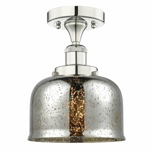 Bell - 1 Light Semi-Flush Mount In Industrial Style-8.25 Inches Tall and 6.5 Inches Wide - 1 of 1