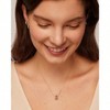 Pendant Necklace for Women Two Rondelle Pendants with Cubic Sliding Chain - 3 of 3