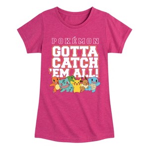 Girls' - Pokémon - Gcea Group Fitted Short Sleeve Graphic T-Shirt - 1 of 4