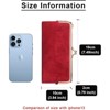 FATMOON Vintage Women’s Bifold Wallet Clutch with Kiss-Lock & Zip Coin Pocket - Slim PU Leather Purse for Daily Use - 3 of 4