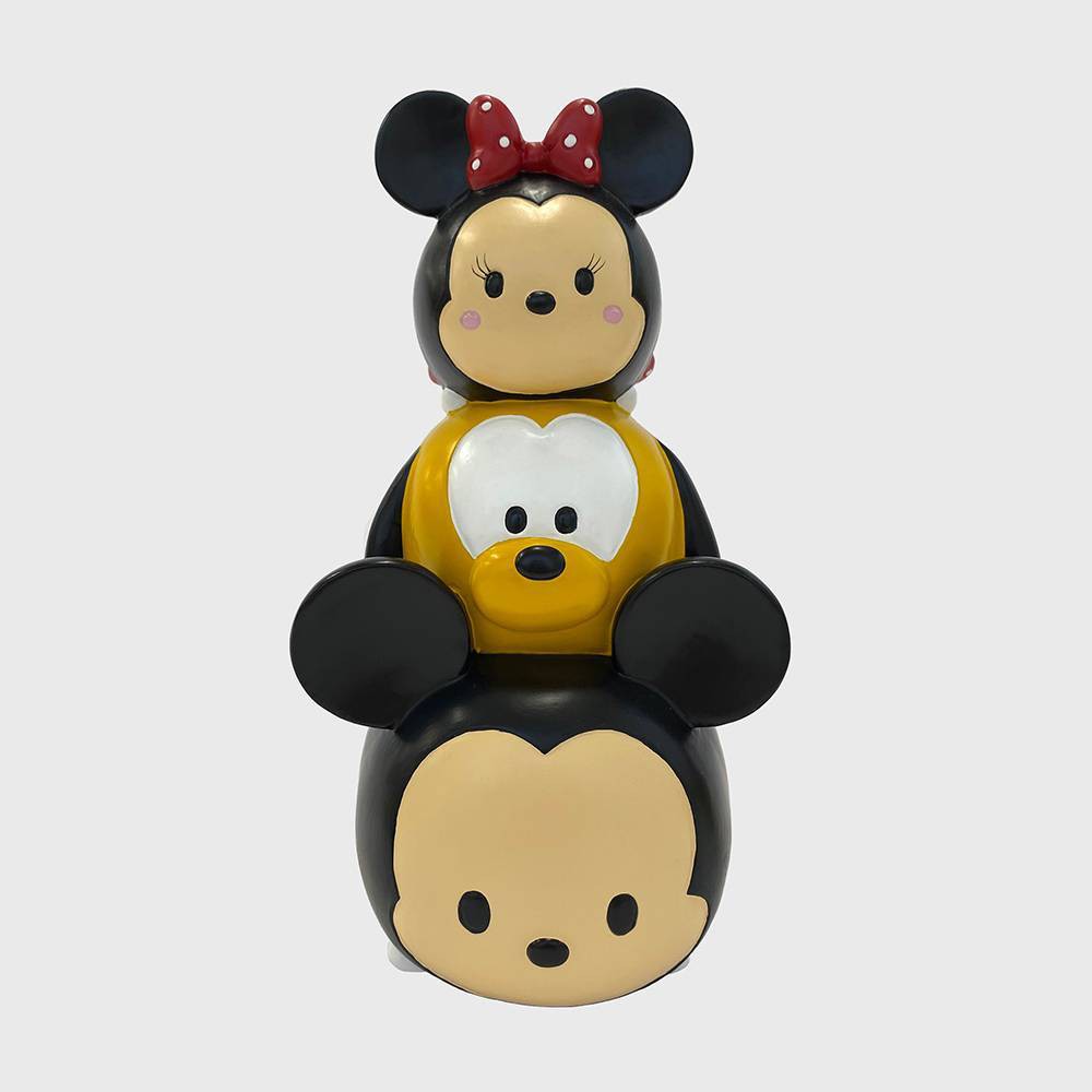 Disney 10"" Tsum Tsum Polyester Garden Statue with Mickey Mouse, Minnie Mouse, and Pluto -  87155011